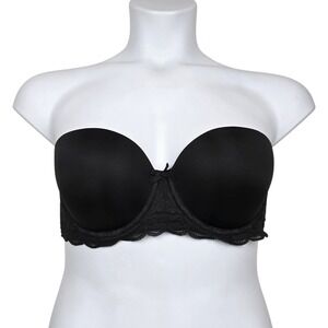 Victorias Secret Womens Black Dream Angels Multi-way Strapless Bra Size 36C NWOT